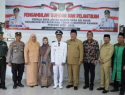 Lantik Kepala Desa, Wakil Bupati Asahan: Bekerjalah Sesuai Aturan