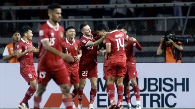 pemain selebrasi usai cetak