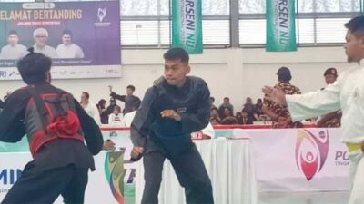 Pesilat Mahasiswa PWNU Sumbar Berjaya di Solo