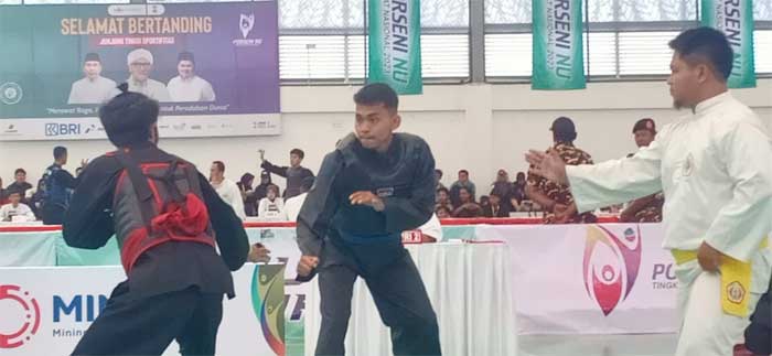Pesilat Mahasiswa PWNU Sumbar Berjaya di Solo