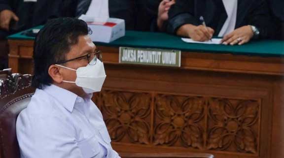 Terdakwa Ferdy Sambo jalani sidang tuntutan. (detikcom)