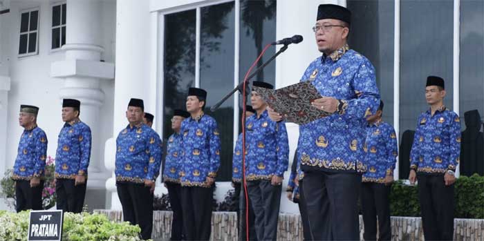 Sekretaris Daerah Kabupaten Asahan, John Hardi Nasution pimpin upacara Hari Kesadaran Nasional