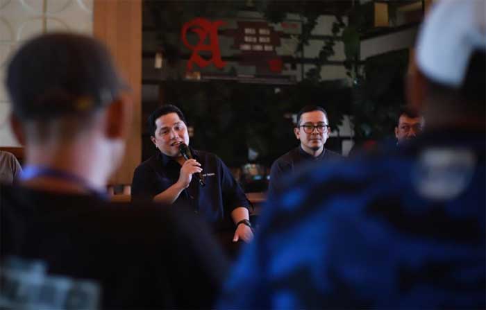 Pertemuan Aremania dengan Ketua Umum PSSI, Erick Thohir. (PSSI)