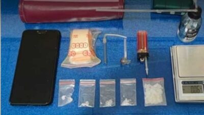 Barang bukti yang diamankan polisi.
