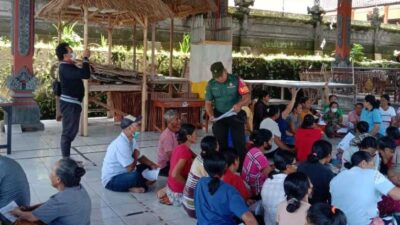Sosialisasi hidup bersih di Desa Getakan