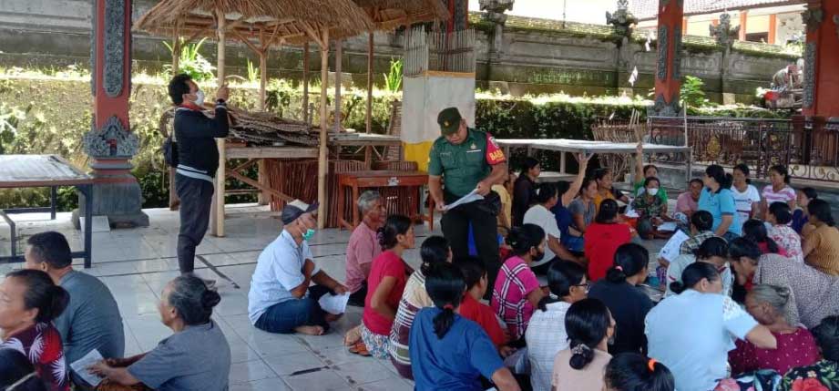 Sosialisasi hidup bersih di Desa Getakan