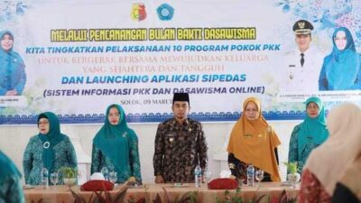 Bulan Bakti Dasawisma Dicanangkan, Sipedas Diluncurkan