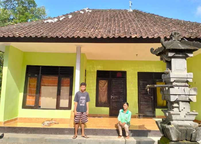 Rumah Ketut Sriasih di Dusun Kawan, Desa Bakas, Kecamatan Banjarangkan, Kabupaten Klungkung. (ist)