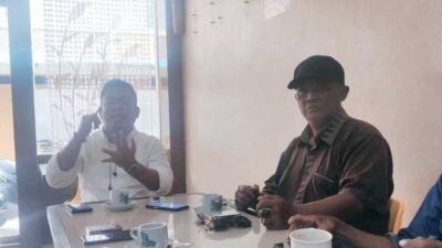 Tokoh pemuda Desa Belungkur, Kecamatan Lingga Timur, Kabupaten Lingga, Provinsi Kepulauan Riau, Zuhardi alias Juai berikan keterangan pers, Sabtu (4/3/2023).
