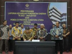 Bupati Asahan Serahkan LKPD pada BPK Perwakilan Sumut
