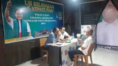 Bakal caleg PKB ikuti uji kelayakan dan kepatutan di Dharmasraya, Minggu (19/3/2023).
