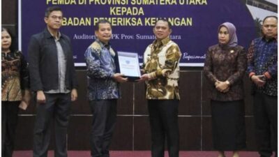 Bupati Labuhanbatu Serahkan LKPD 2022 ke BPK RI Perwakilan Sumut