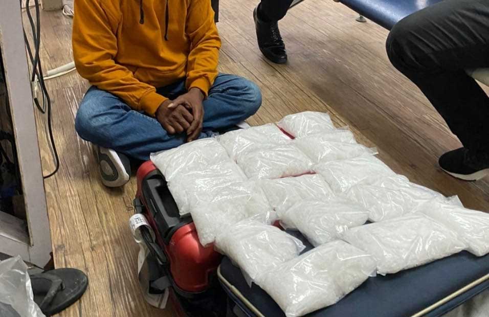 SABU-Barang bukti berupa 4 kilogram sabu yang diamankan petugas di Bandara Kuala Namu, Selasa (28/2/2023)