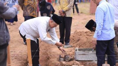Pembangunan Masjid Shohabah Dimulai, Wali Kota Letakkan Batu Pertama