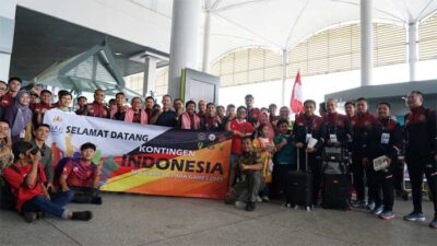 Skuad Indonesia sampai di Kamboja. (pssi)