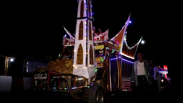 Festival takbiran di Dharmasraya