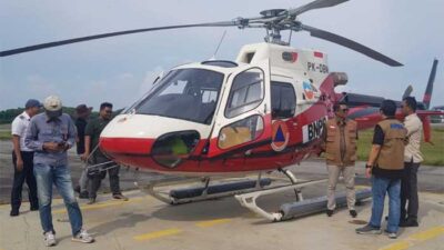 Helikopter bantuan BNPB untuk penanganan karhutla di Riau. (riau.go.id)