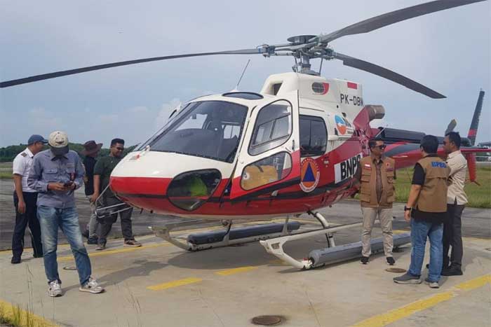 Helikopter bantuan BNPB untuk penanganan karhutla di Riau. (riau.go.id)