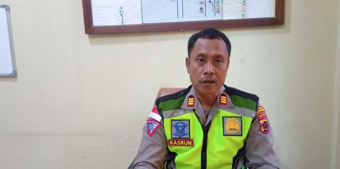 Kasat Lantas Polres Keerom AKP Kasrun