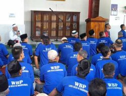 Warga Binaan Lapas Dharmasraya Ikuti Doa Bersama