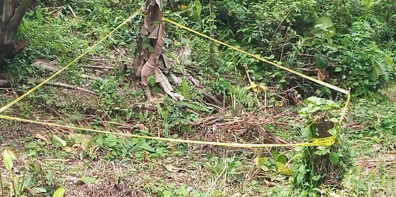 Lokasi penemuan korban yang diduga dibunuh