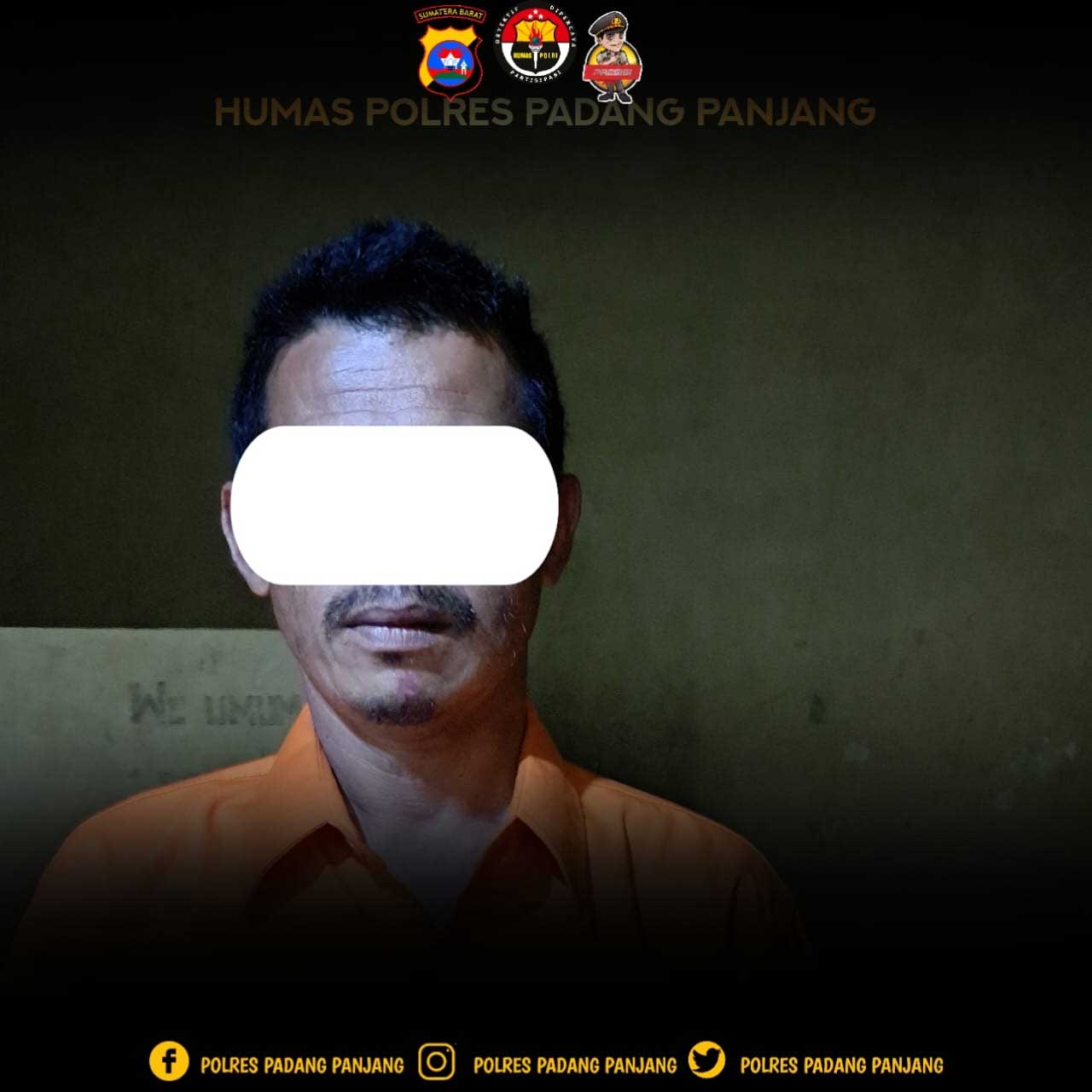 Terduga pelaku yang ditangkap polisi