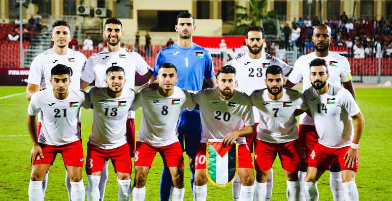 Pemain Timnas Palestina yang akan hadapi Indonesia. (pssi)