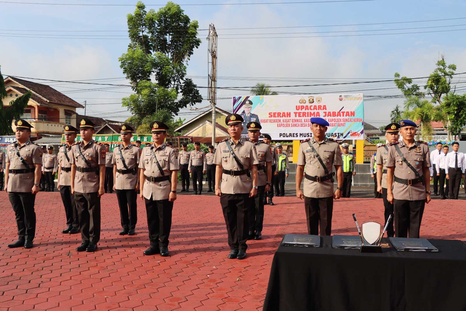 Upacara serah terima jabatan di lingkungan Polres Muba