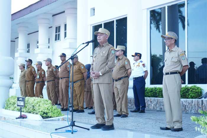 Bupati sampaikan arahan dalam apel gabungan