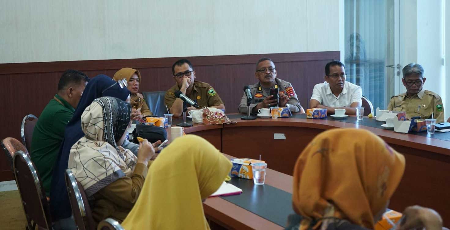 Jajaran pemkab dan forkopimda yang ikut rakor