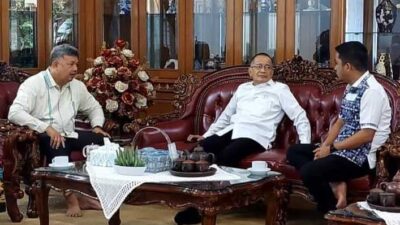 Anggota DPR, Darul Siska diterima wali kota dan wakil wali kota Solok.