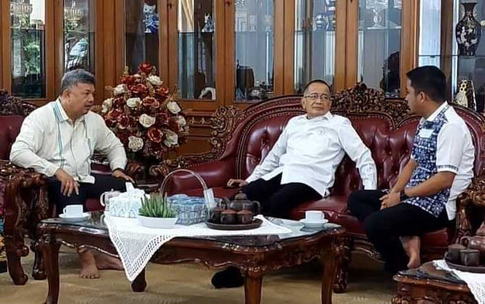 Anggota DPR, Darul Siska diterima wali kota dan wakil wali kota Solok.