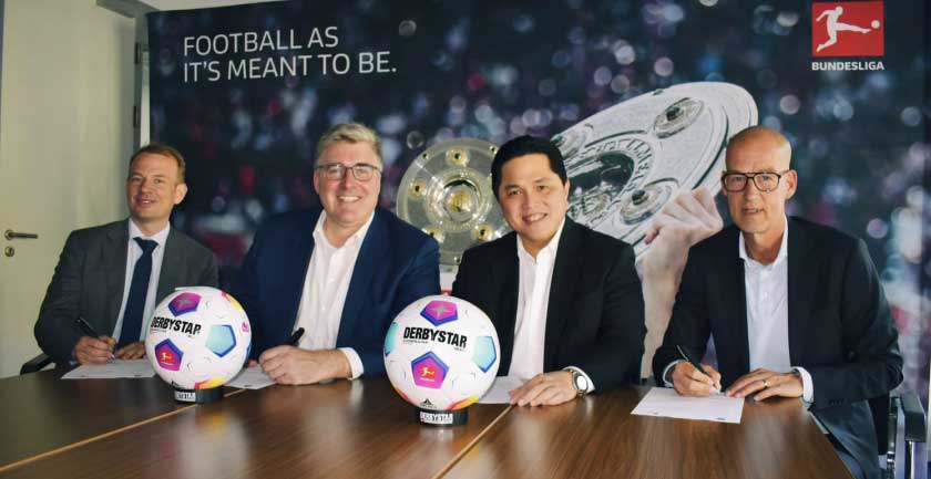 Ketua Umum PSSI bersama pimpinan Liga Sepakbola Jerman. (pssi)