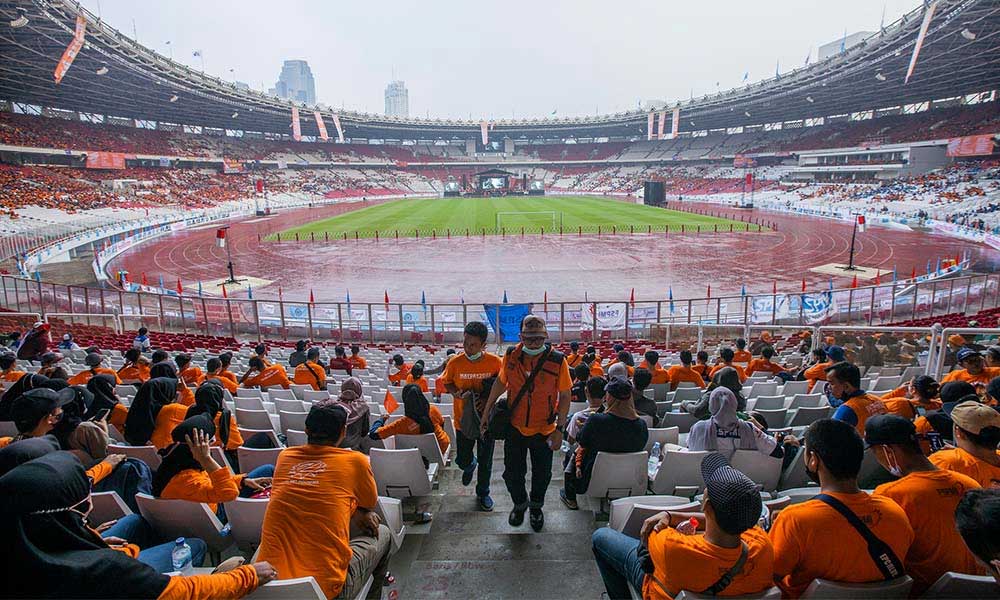 Gelora Bung Karno akan jadi saksi pertandingan bersejarah Indonesia dengan Argentina. (gbk.id)