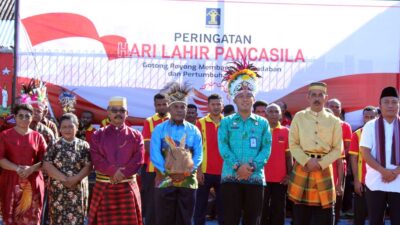 Gelorakan Semangat Kebhinekaan, Imigrasi Biak dan Lapas Peringati Hari Lahir Pancasila