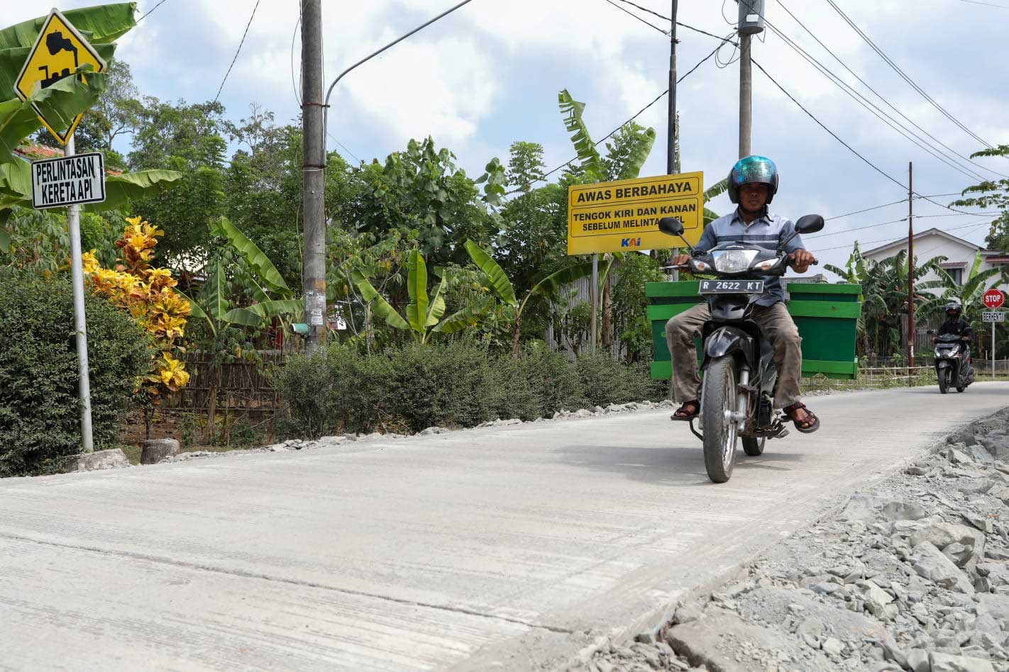 Jalan yang dulu viral di Cilacap kini jadi mulus