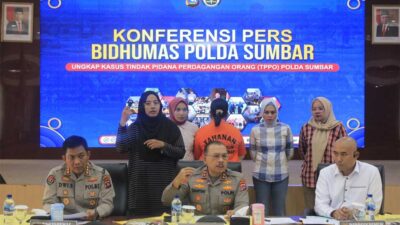 Kapolda Sumbar berikan keterangan pers terkait pengungkapan TPPO