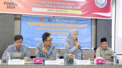 Dosen Departemen Ilmu Politik FISIP Unand Ajak Masyarakat Bijak dalam Pemilu, Boleh Berbeda, Silaturahim Dijaga