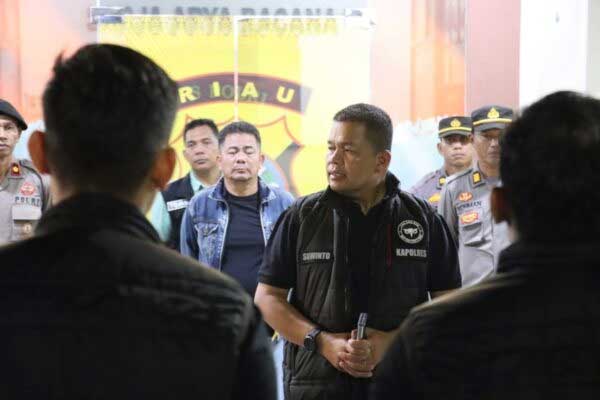 Kapolres Pelalawan beri arahan pada personel
