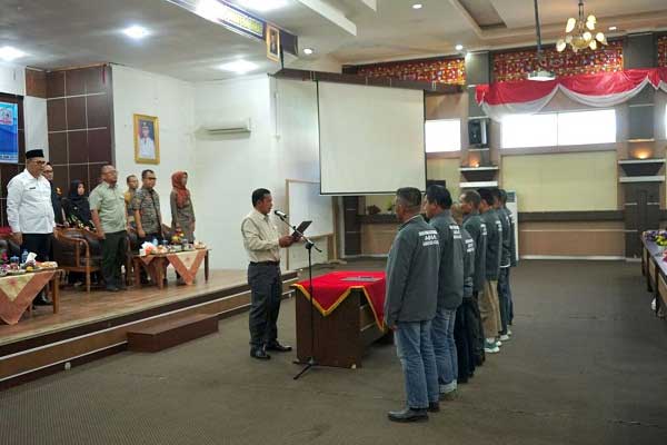 Pelantikan pengurus asosiasi bawang merah Indonesia Kabupaten Solok.