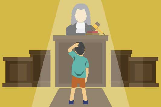 Ilustrasi peradilan anak. (hukumonline)