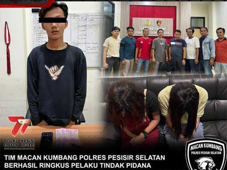 Terduga pelaku muncikari yang diamankan polisi