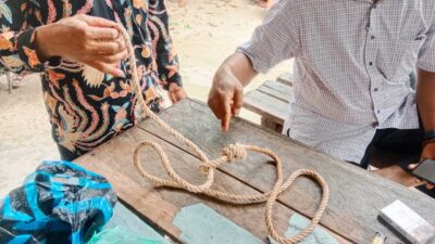 Tali yang dipakai diduga untuk gantung diri