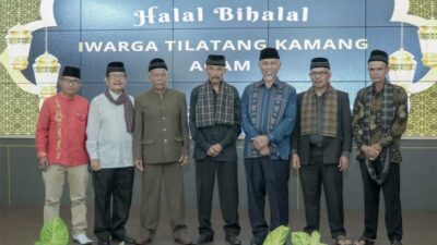 Warga Gaduik Tilatang Kamang Halal Bihalal di Gubernuran