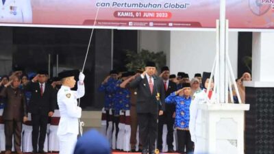 Upacara peringatan Hari Lahir Pancasila di Balai Kota Solok