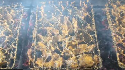 Ikan bakar di kedai nasi Ikan Bakar Pak Saf di Simalanggang. (youtube herlina basri)