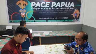 Pelayan keimigrasian pada masyarakat di Nabire