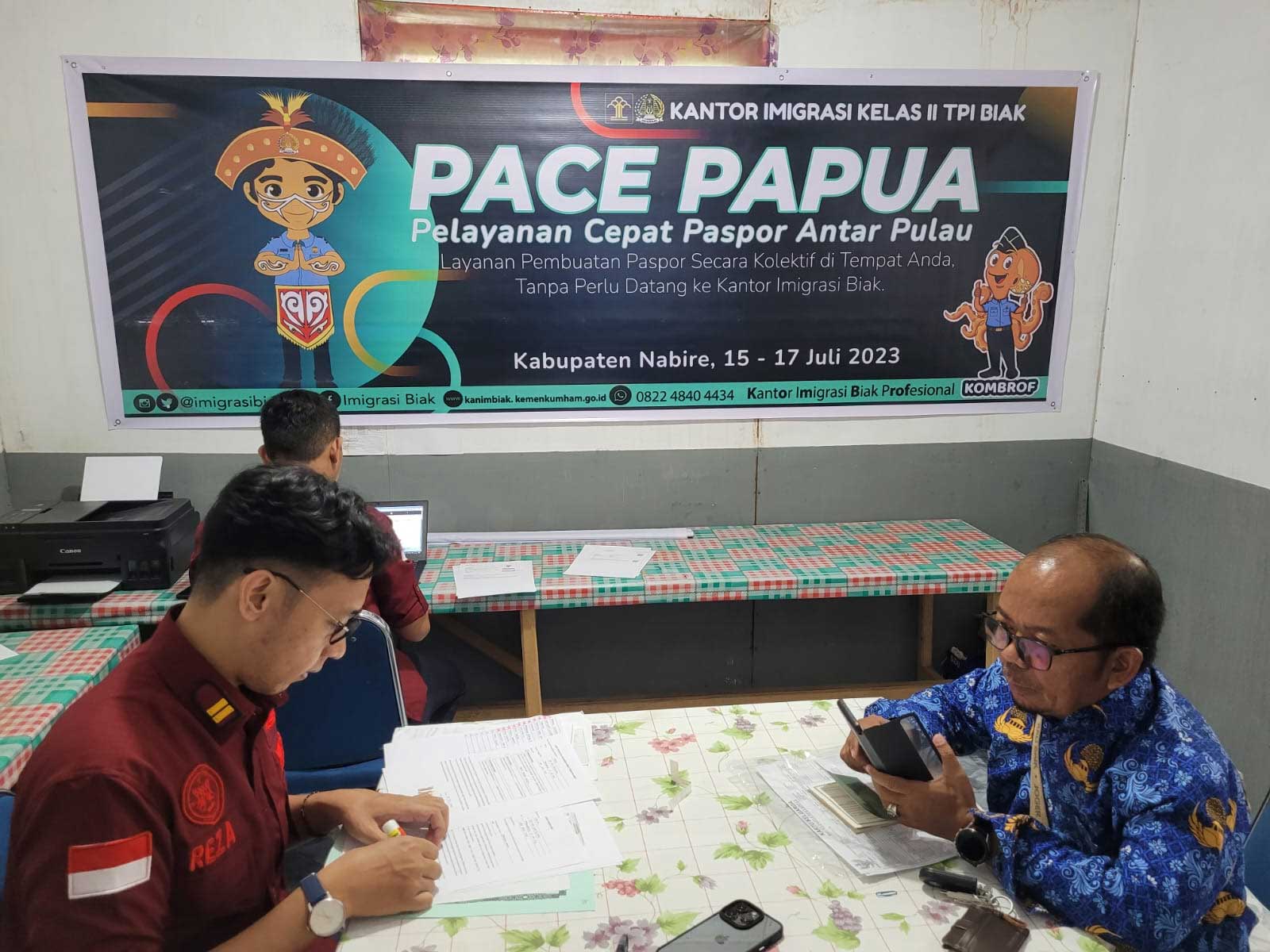 Pelayan keimigrasian pada masyarakat di Nabire