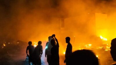 11 Rumah Terbakar di Rokan Hilir, Kerugian Ditaksir Rp1,5 Miliar