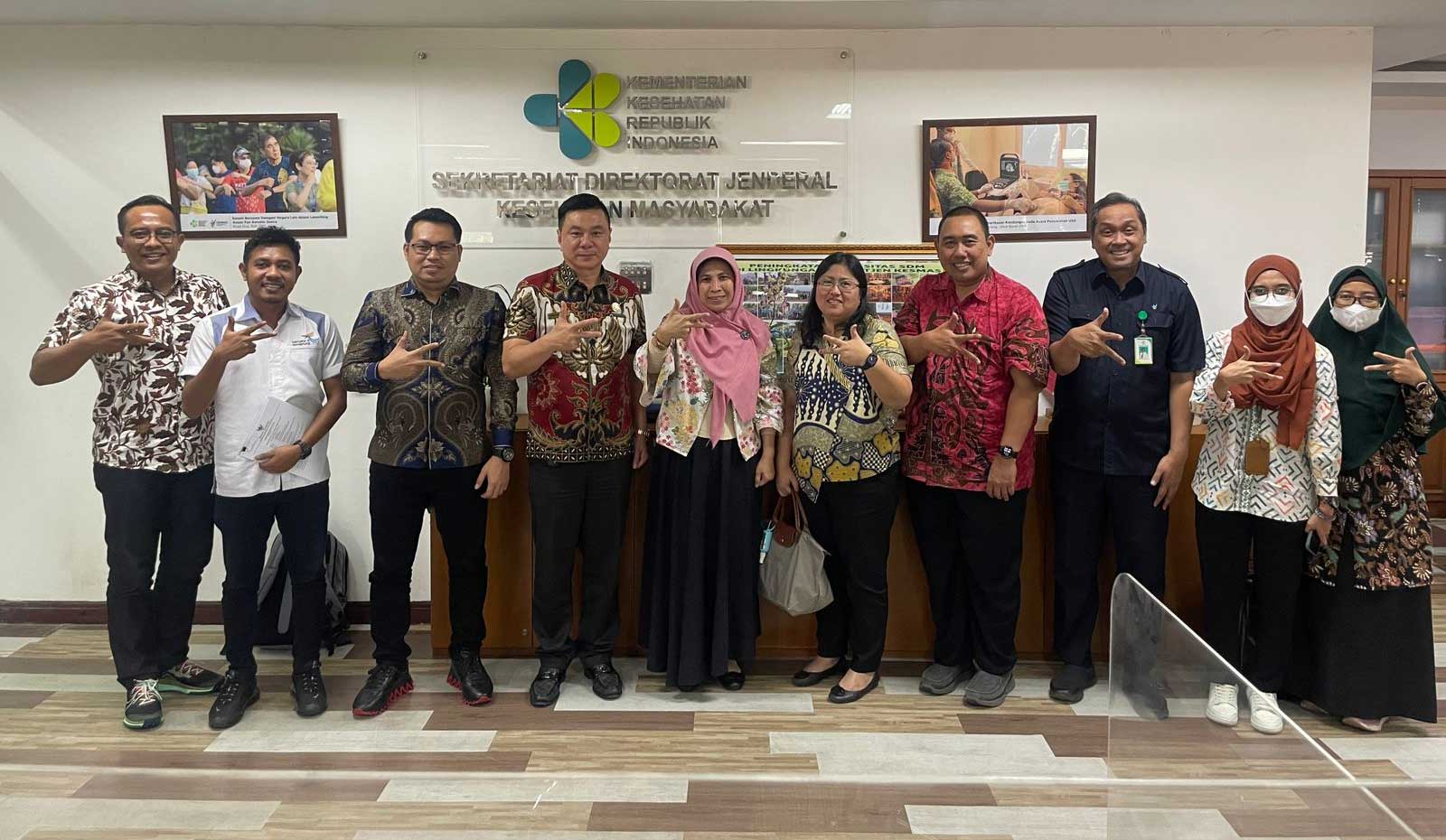 Bupati Kaimana dan rombongan bersama jajaran Kemenkes